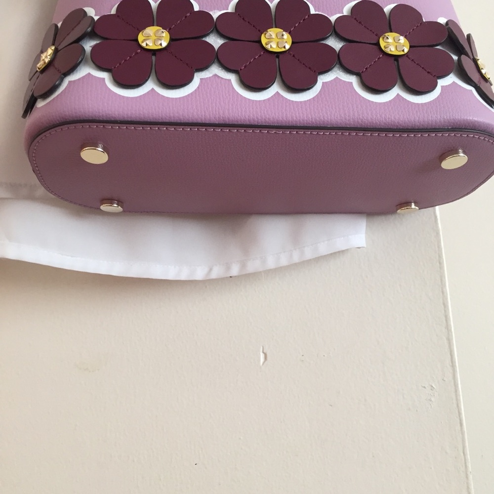 Kate Spade Orchid Clover Leather Md Dome Satchel,Brand New with Tag - Picture 5 of 6